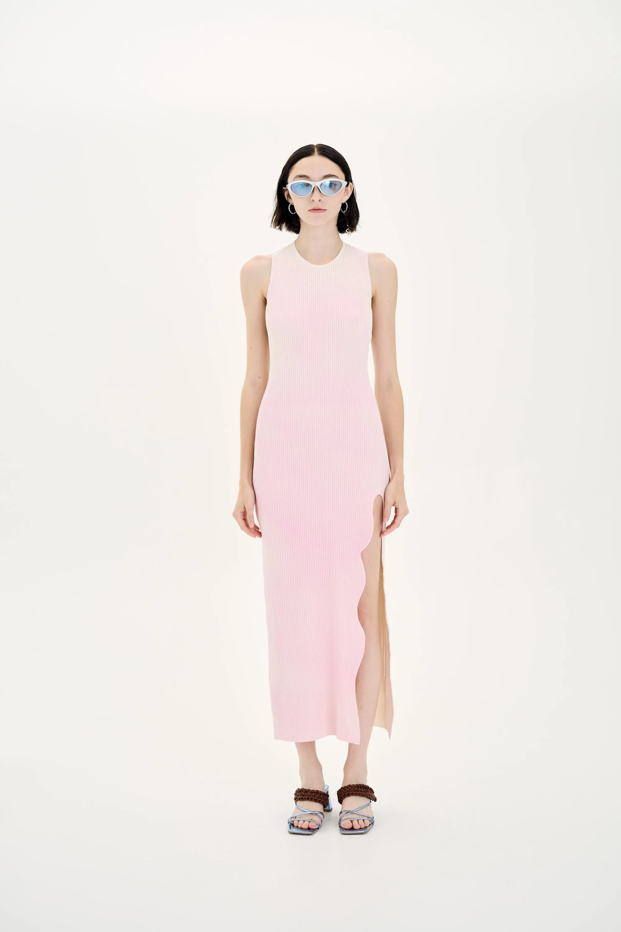HANA UV REACTIVE LONG DRESS WITH OPEN BACK