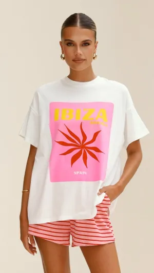 Ibiza Spain Top and Shorts Set - Pink/Red