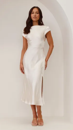 Ivana Midi Dress - Champagne