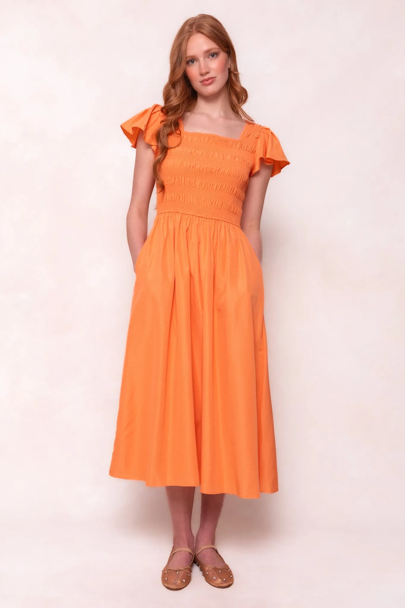 Janessa Dress in Orange