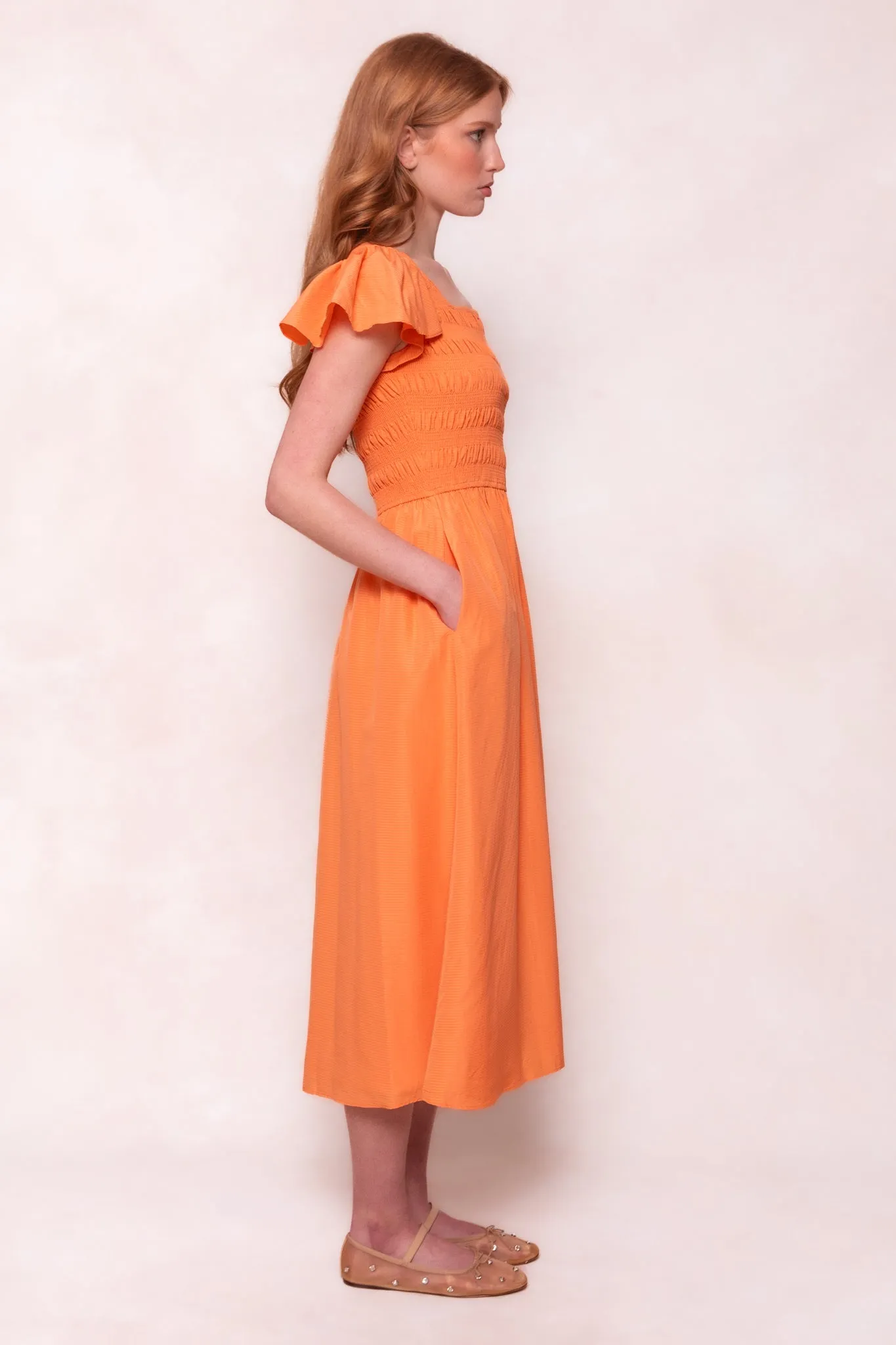 Janessa Dress in Orange