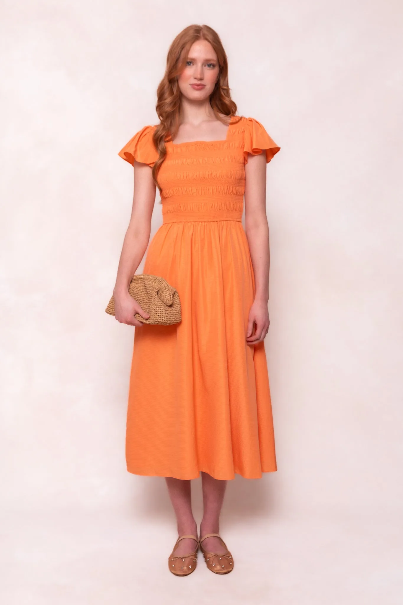 Janessa Dress in Orange