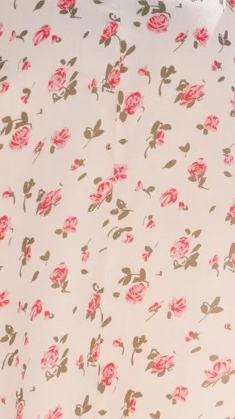Jayda Mini Dress - Cream Floral