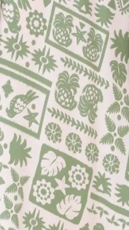 Jaylene Maxi Dress - Green Print