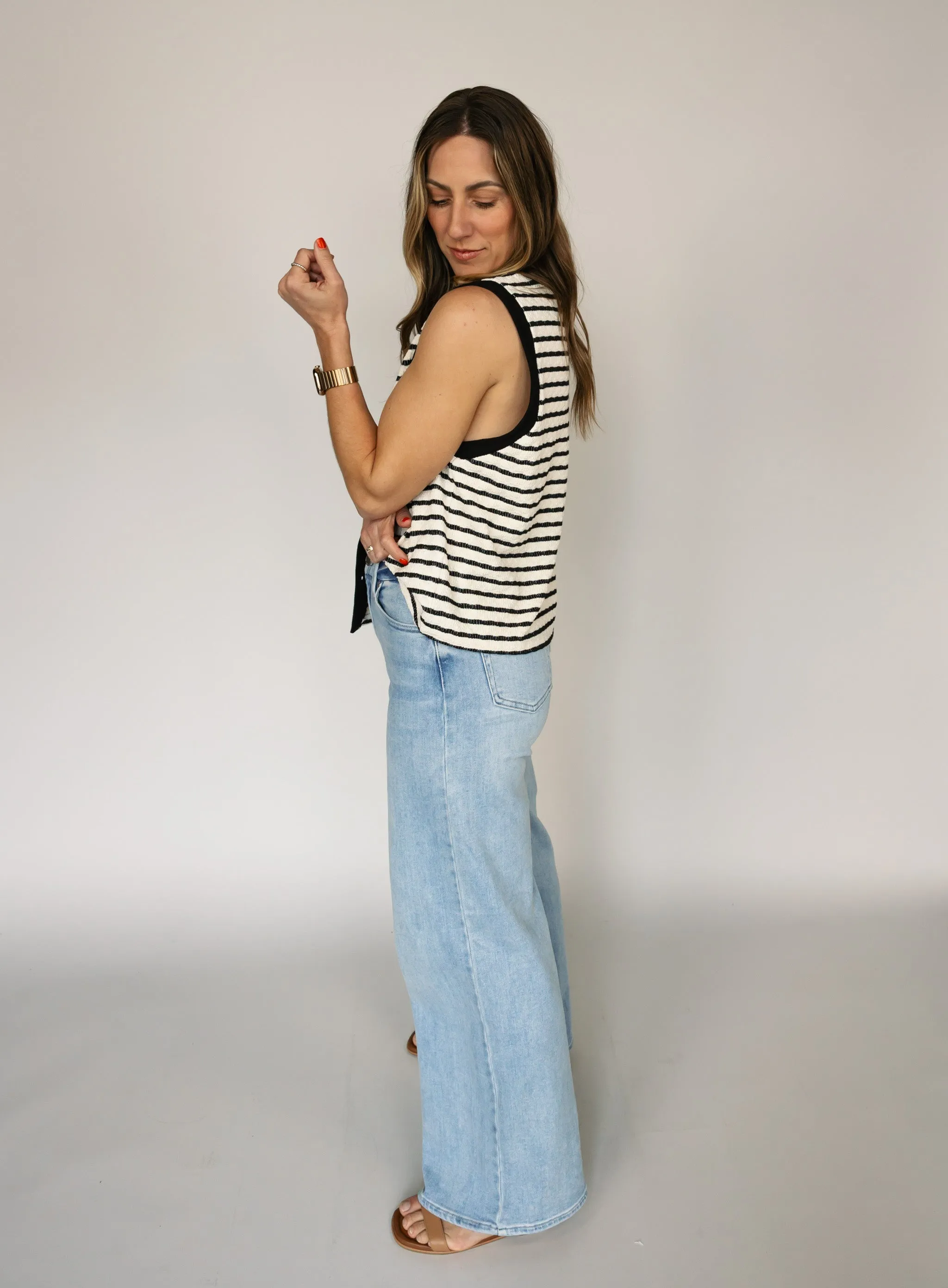 Kathryn Striped Vest - Final Sale