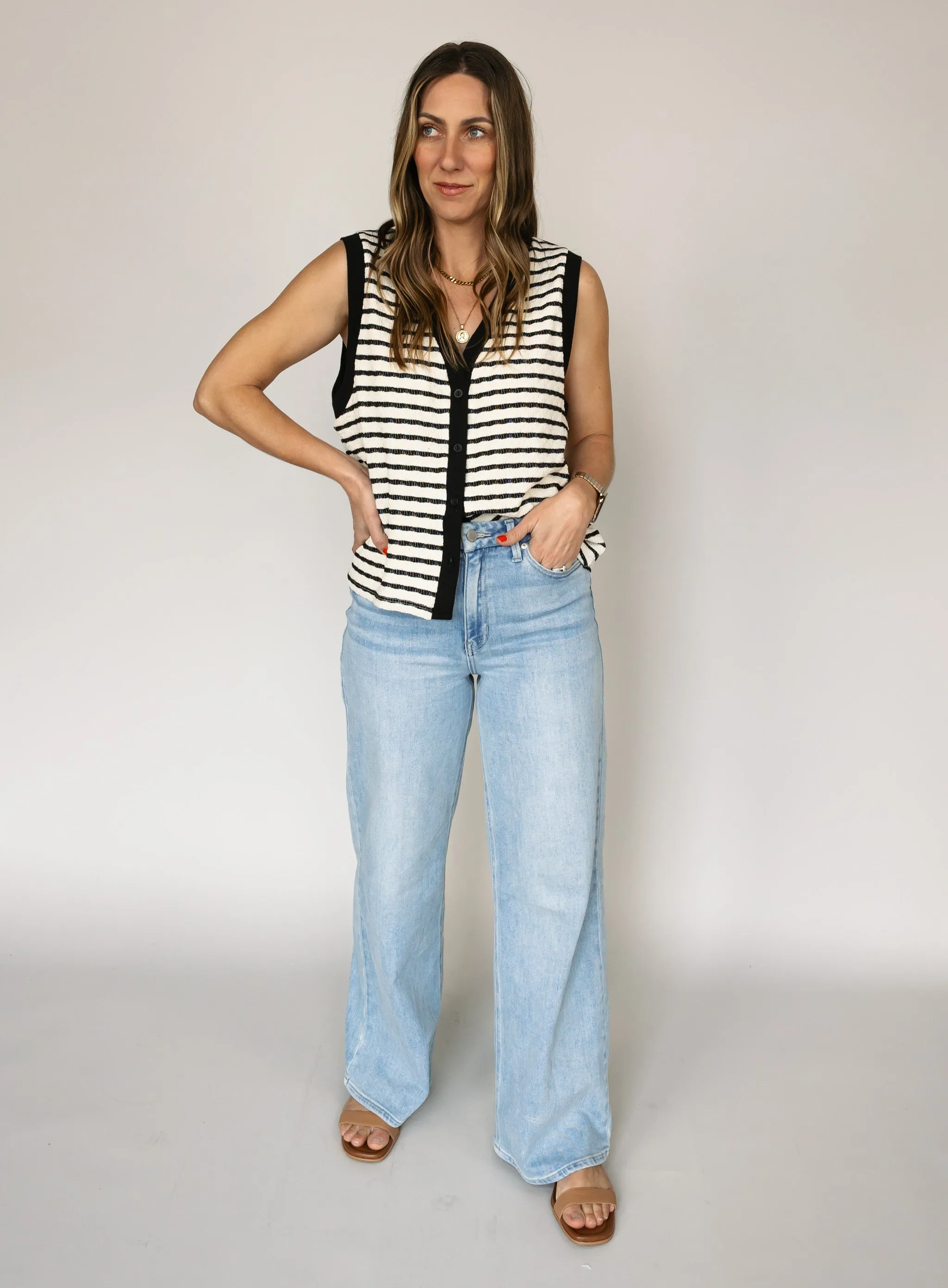 Kathryn Striped Vest - Final Sale