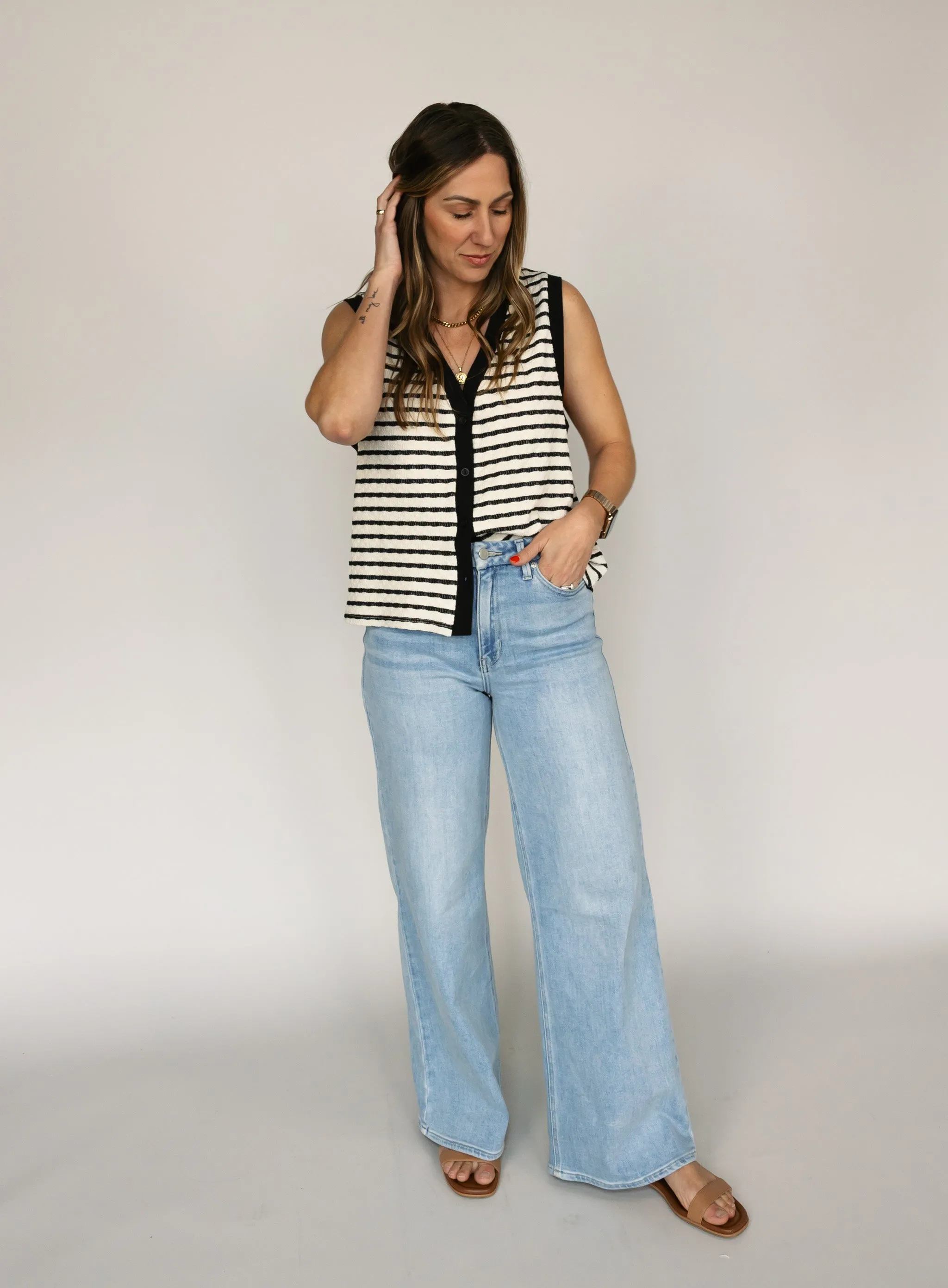Kathryn Striped Vest - Final Sale