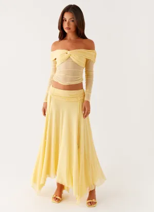 Kirrabilli Midi Skirt - Yellow