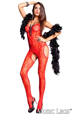 Lace Suspender Bodystocking