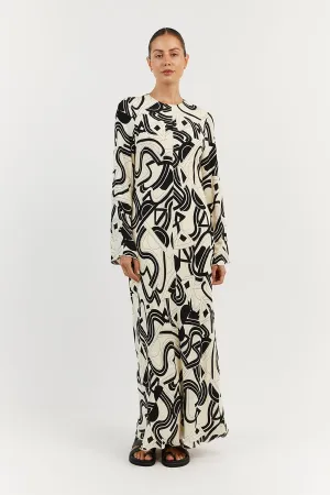 LAYTON CREAM SLEEVED DRESS