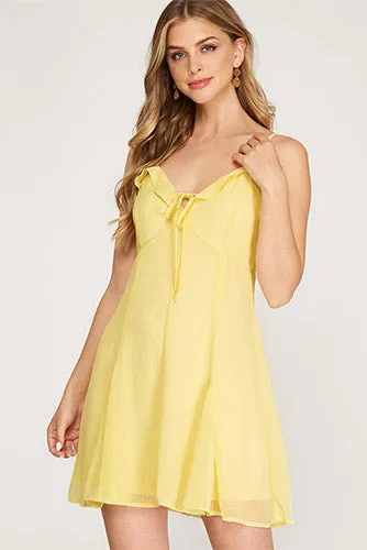 Lemon Twist Dress in Yellow