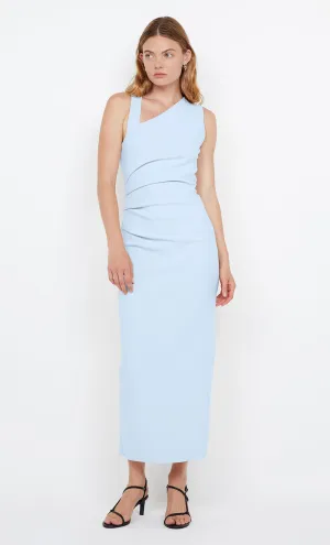LETTY MIDI DRESS - DUSTY BLUE