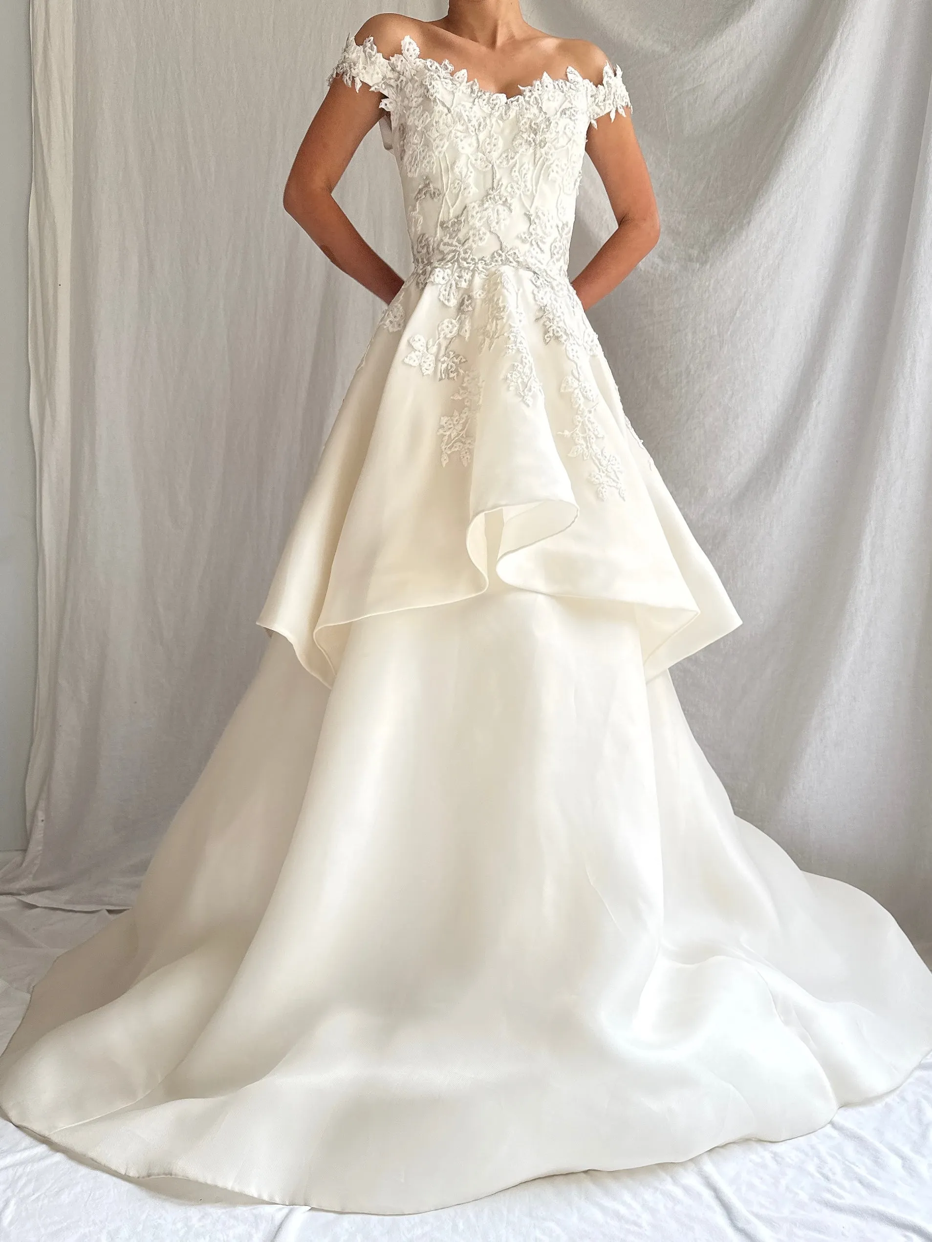 Liancarlo Couture Silk Organza Layered Gown - S/6