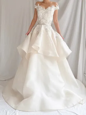 Liancarlo Couture Silk Organza Layered Gown - S/6