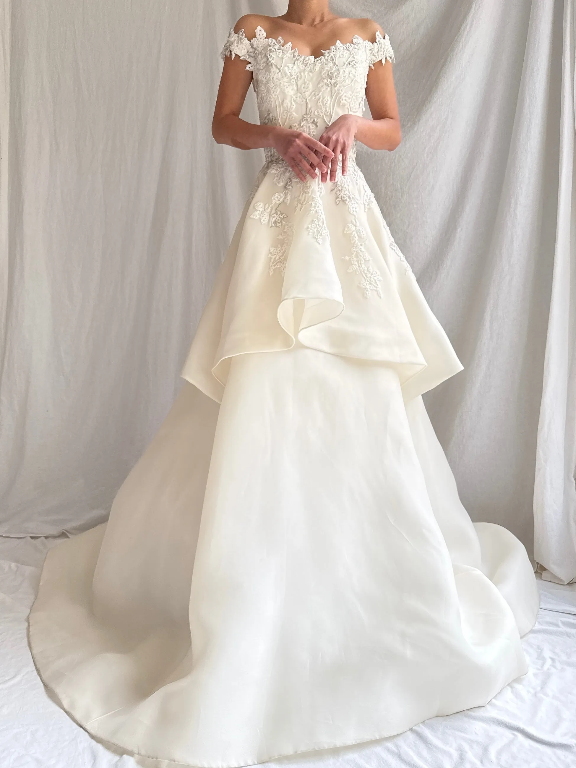 Liancarlo Couture Silk Organza Layered Gown - S/6