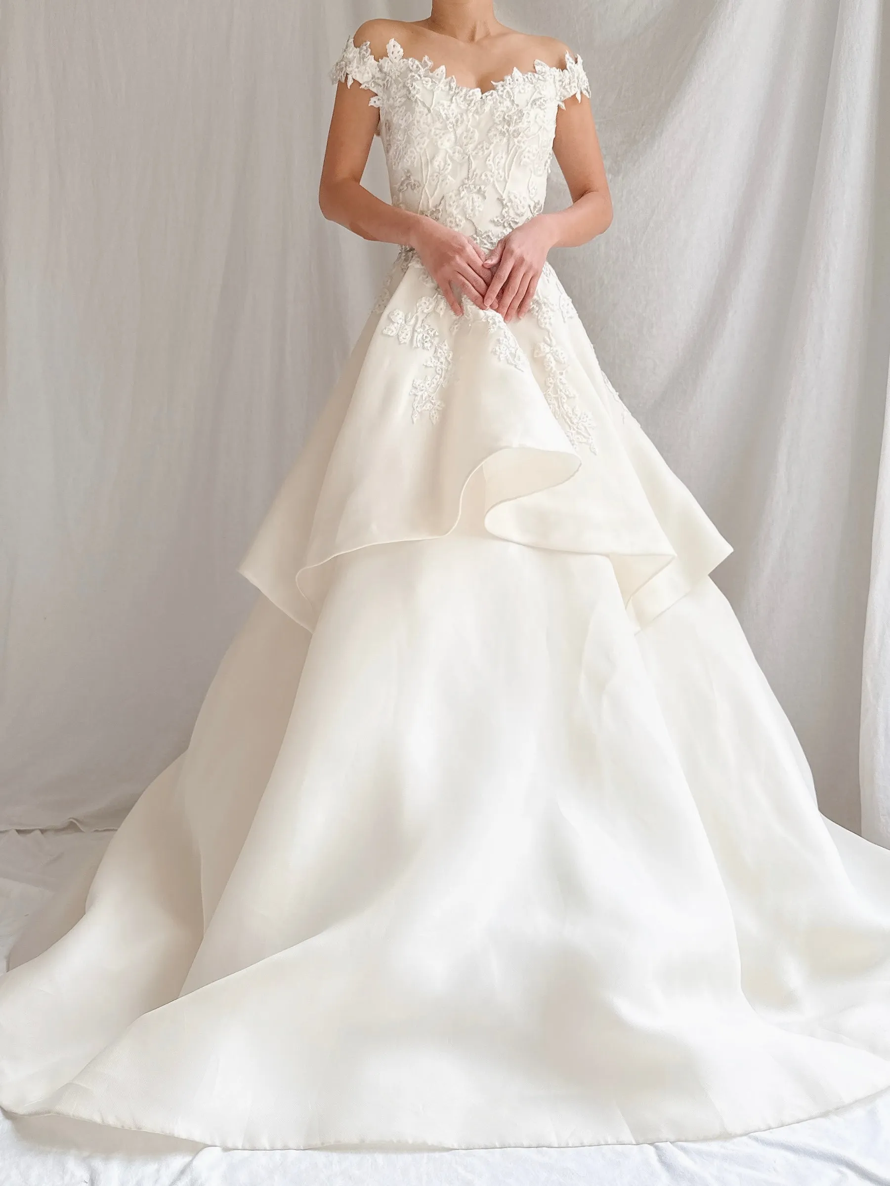 Liancarlo Couture Silk Organza Layered Gown - S/6