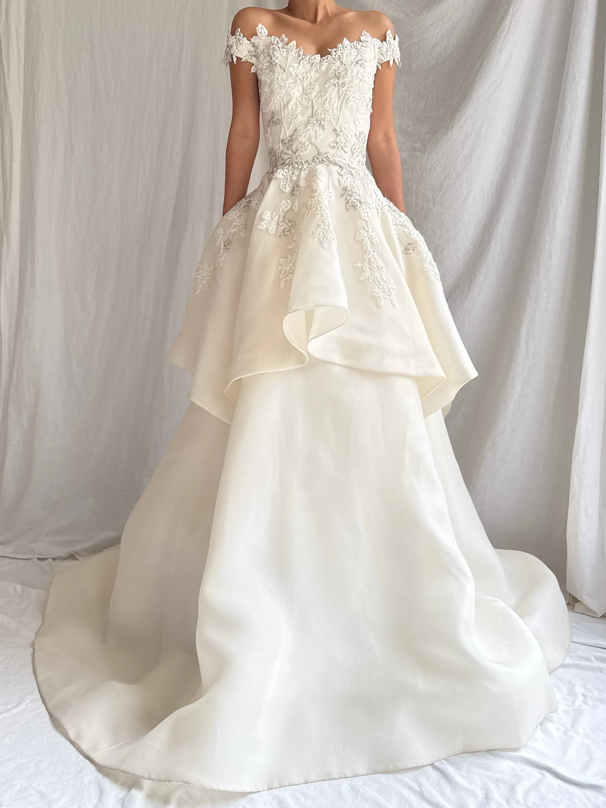 Liancarlo Couture Silk Organza Layered Gown - S/6