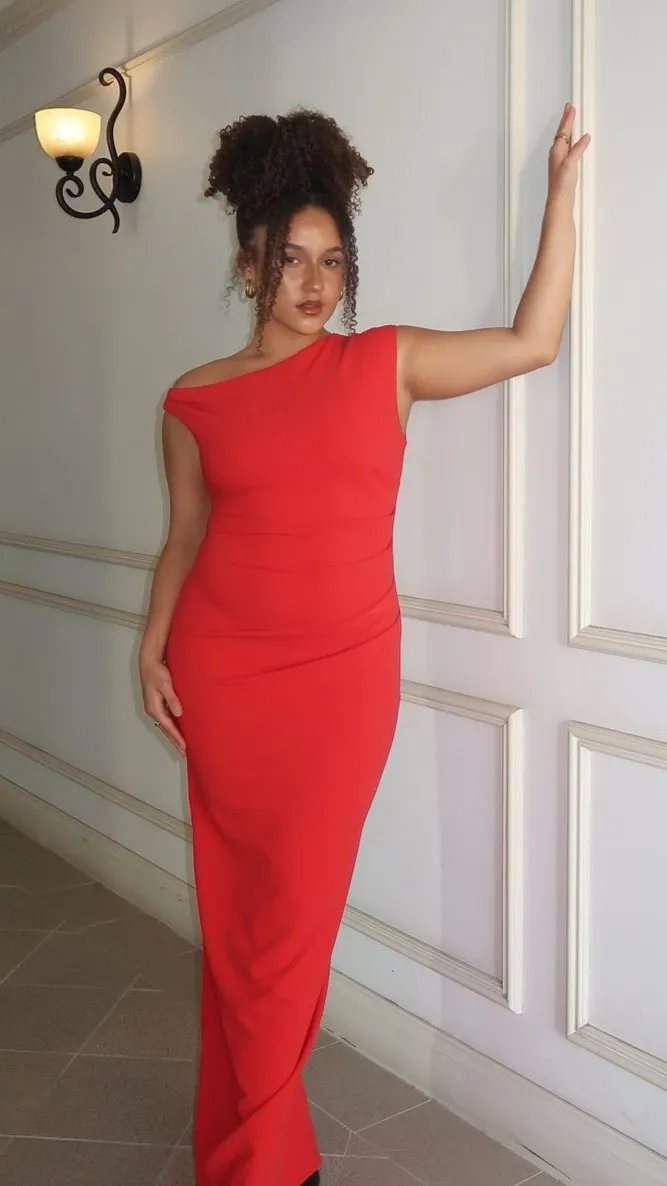 Lilah Maxi Dress - Red
