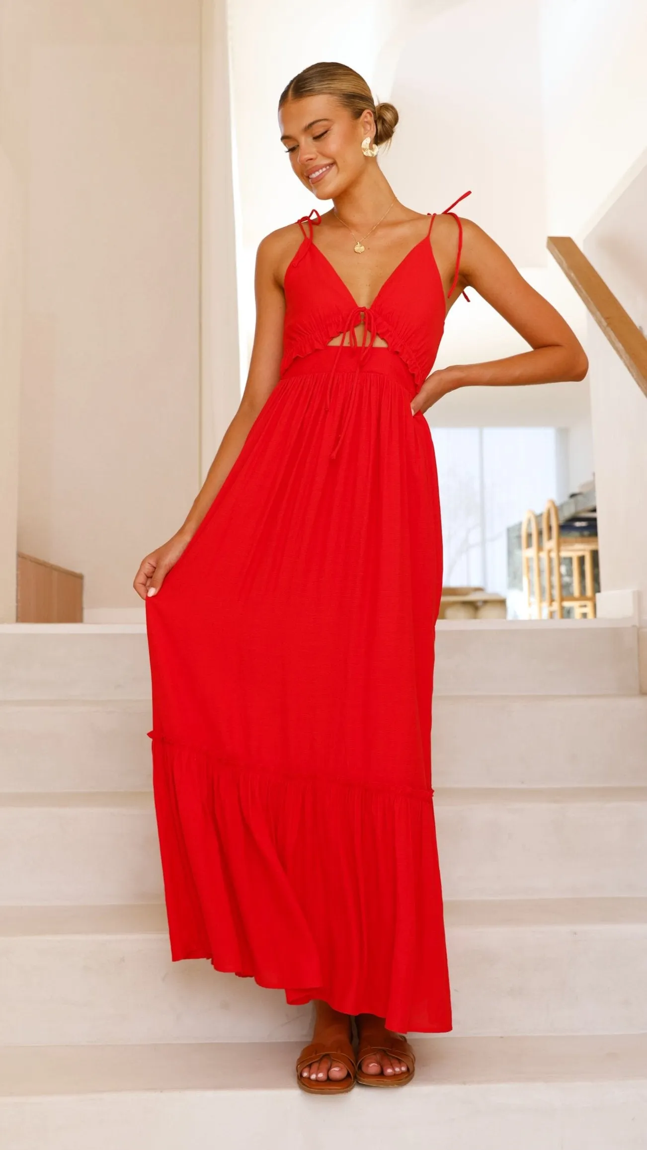 Lille Maxi Dress - Red