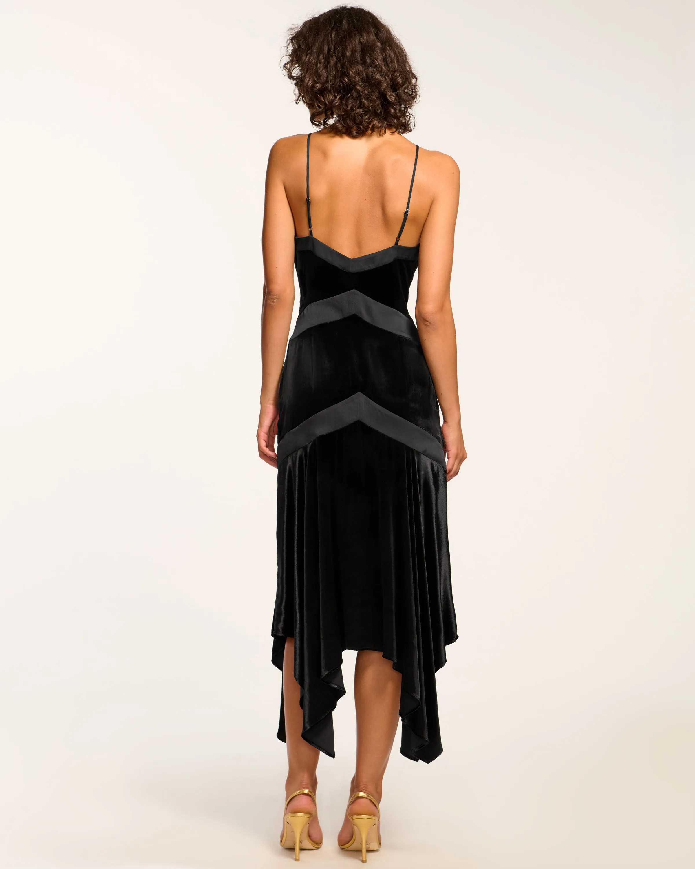 Louisa Velvet Midi Slip Dress