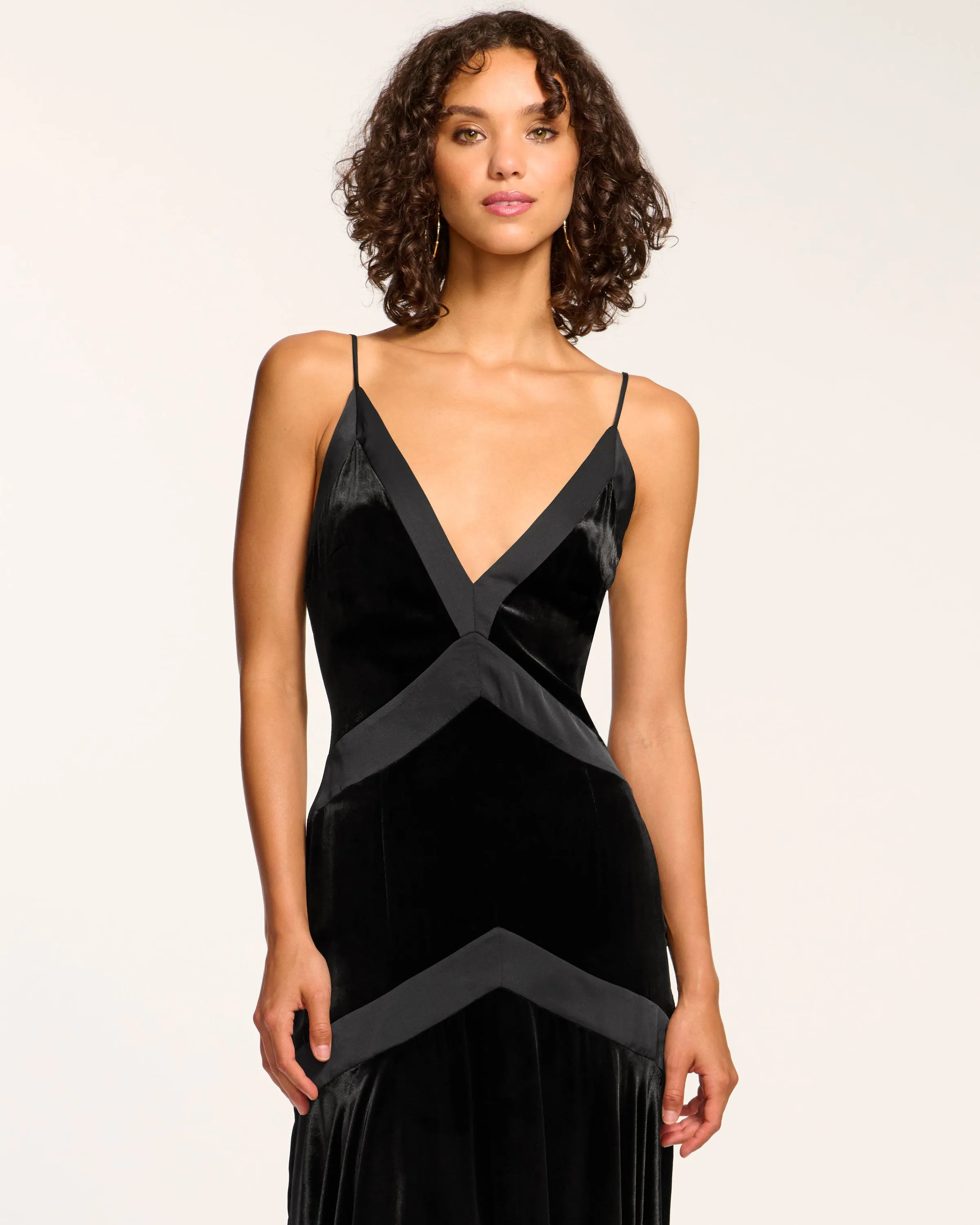 Louisa Velvet Midi Slip Dress