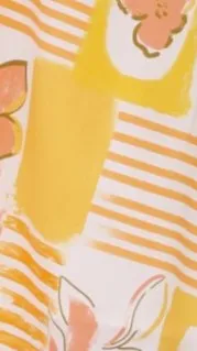 Luca Mini Dress - Yellow Print