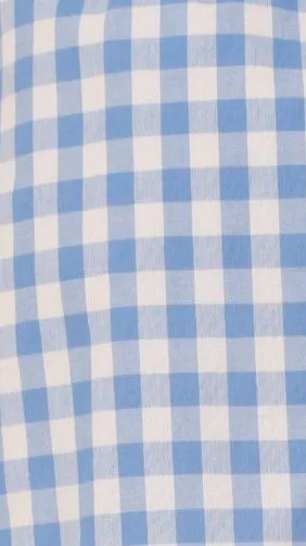 Madison Top - Blue/White Gingham