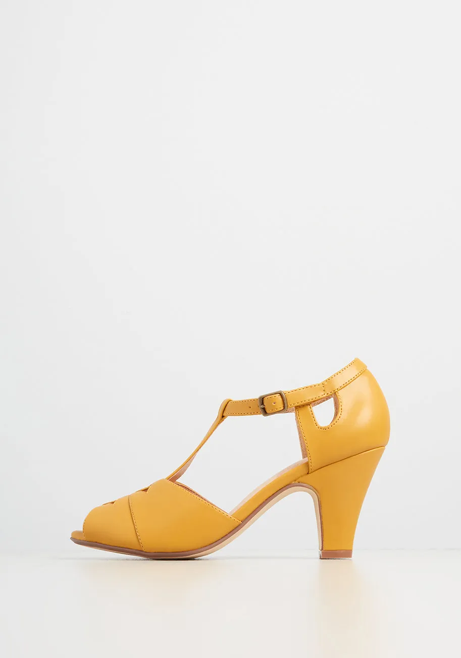 Masterfully Mingling T-Strap Heel