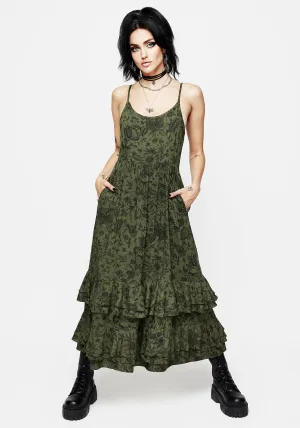 Meadowflowers Floral Print Tiered Midaxi Cami Dress