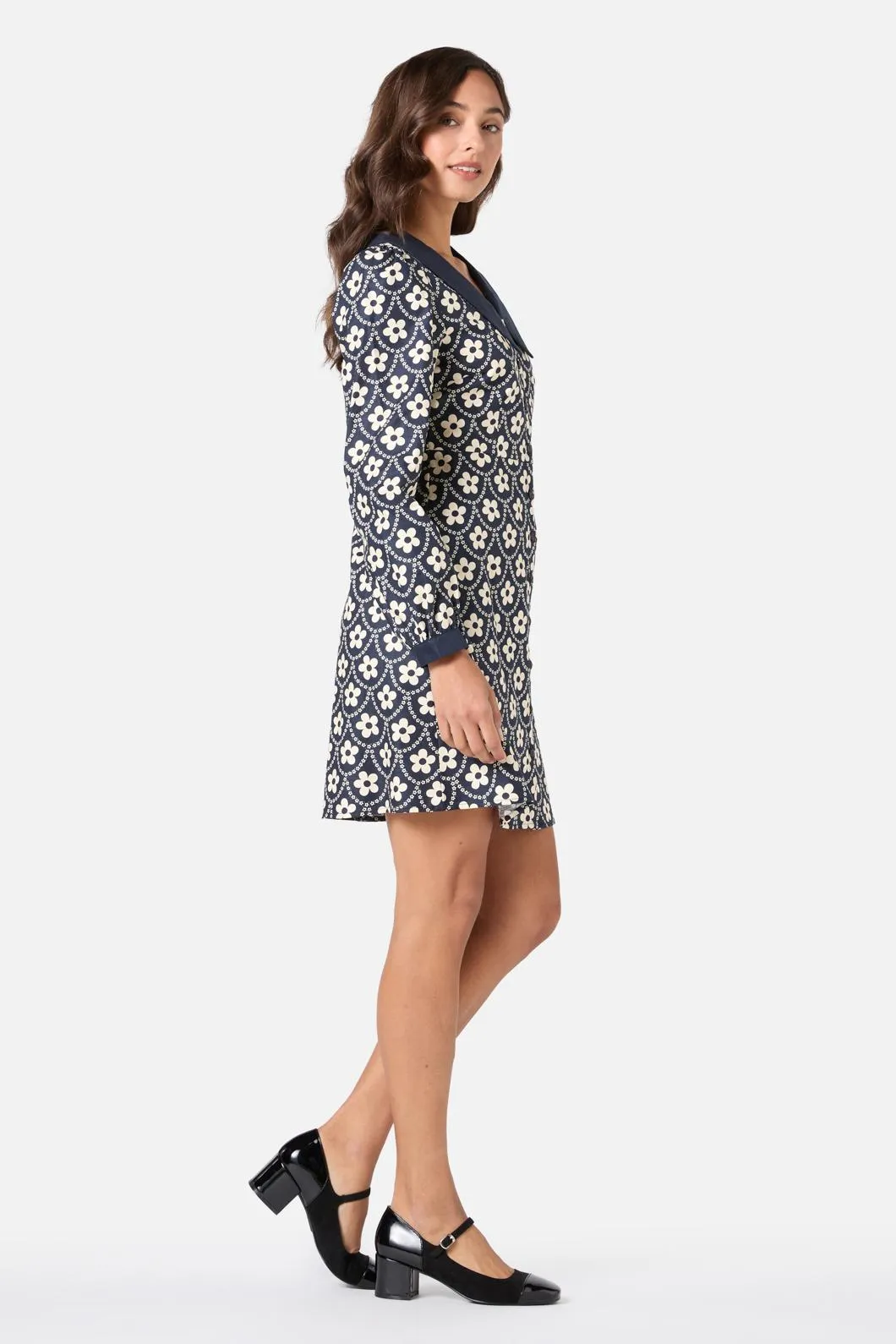 Megan Cute Collar Mini Dress