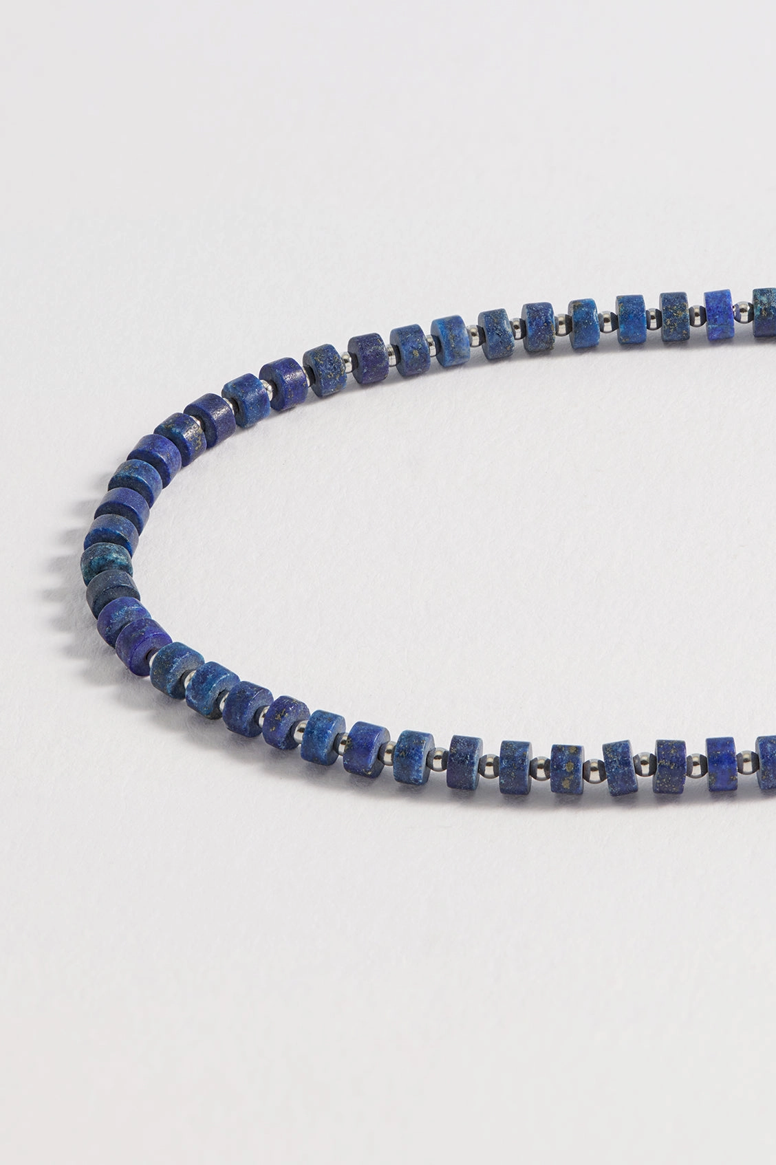 Men's Gemstone Rondelle Necklace