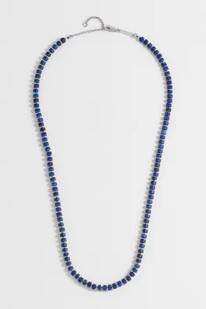 Men's Gemstone Rondelle Necklace