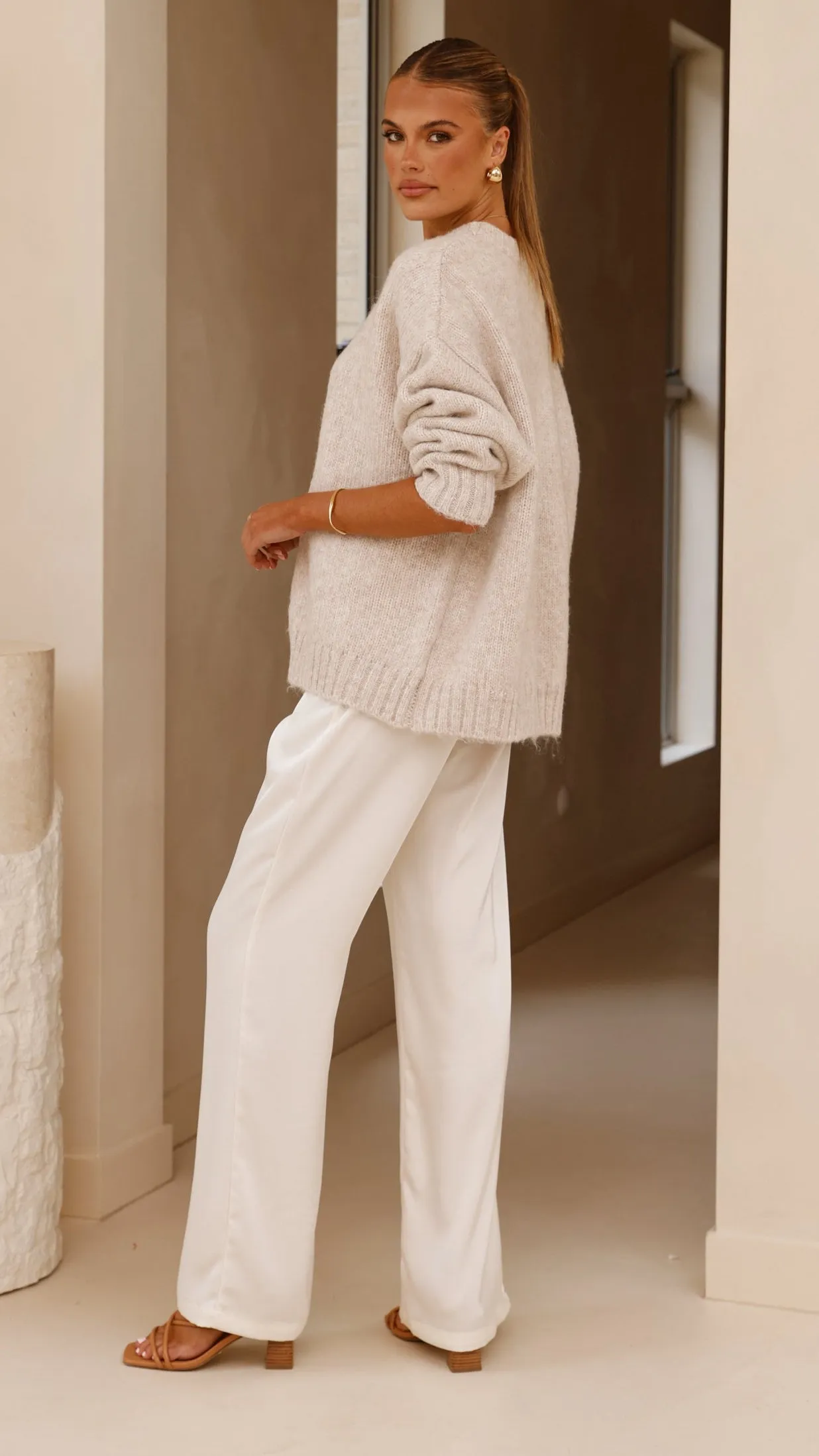 Mila Knit Jumper - Oatmeal
