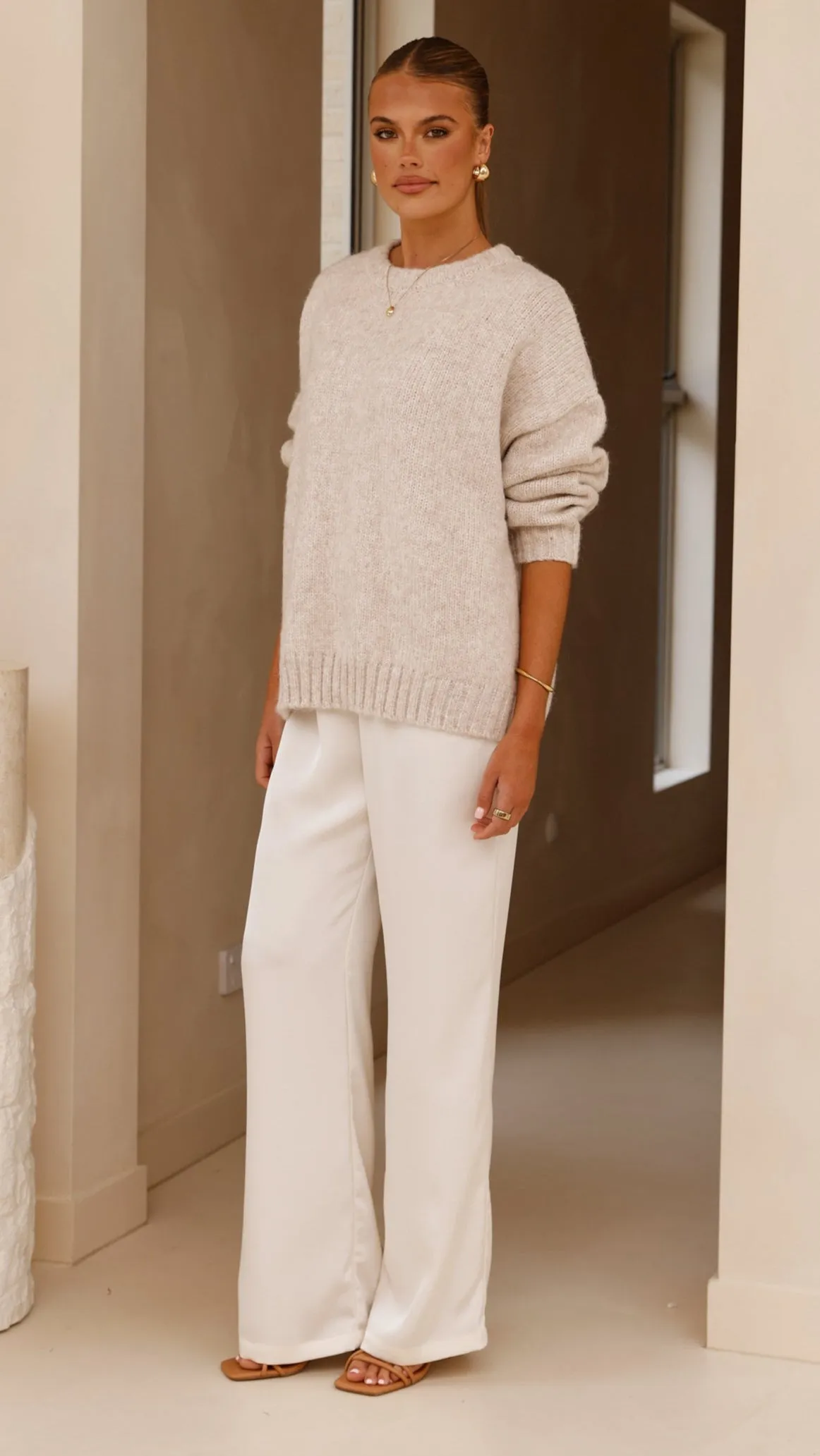 Mila Knit Jumper - Oatmeal