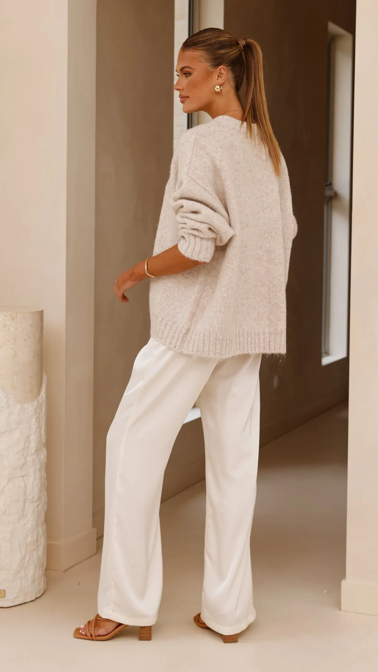 Mila Knit Jumper - Oatmeal