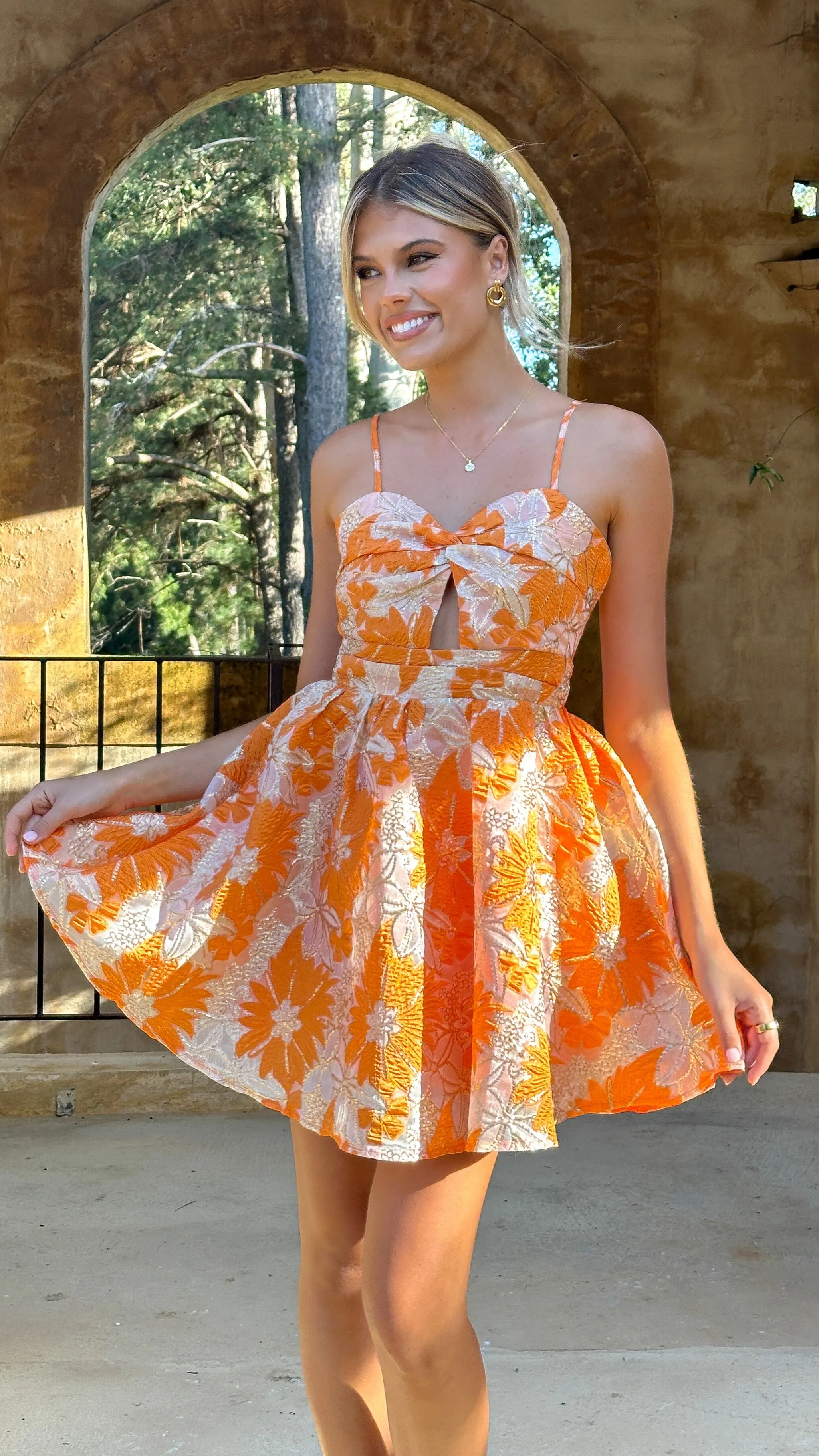 Mimi Mini Dress - Orange