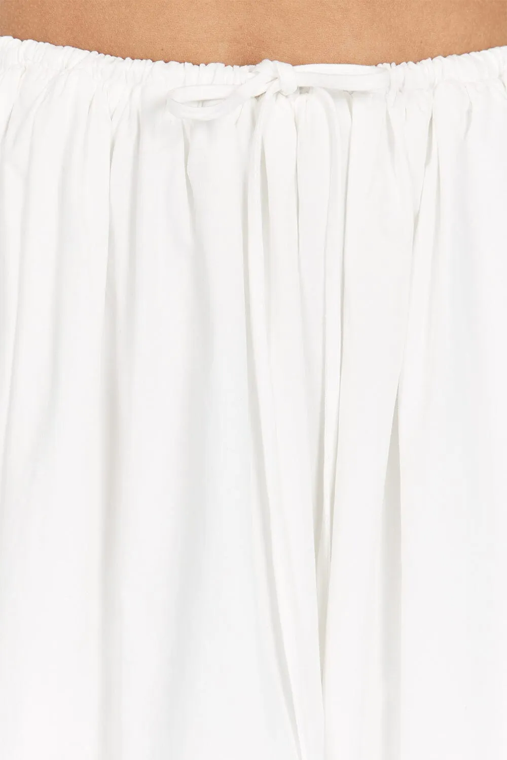 MONTY WHITE BUBBLE MIDI SKIRT