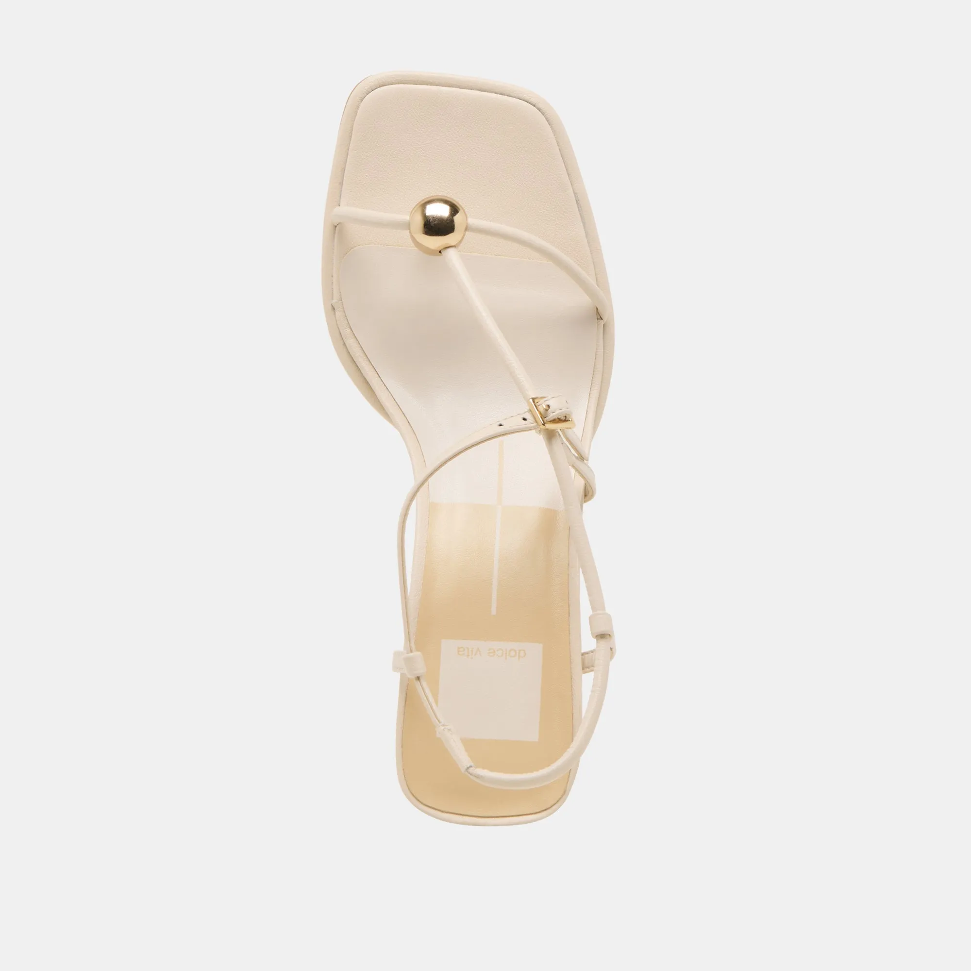 MYLEE HEELS CREME LEATHER