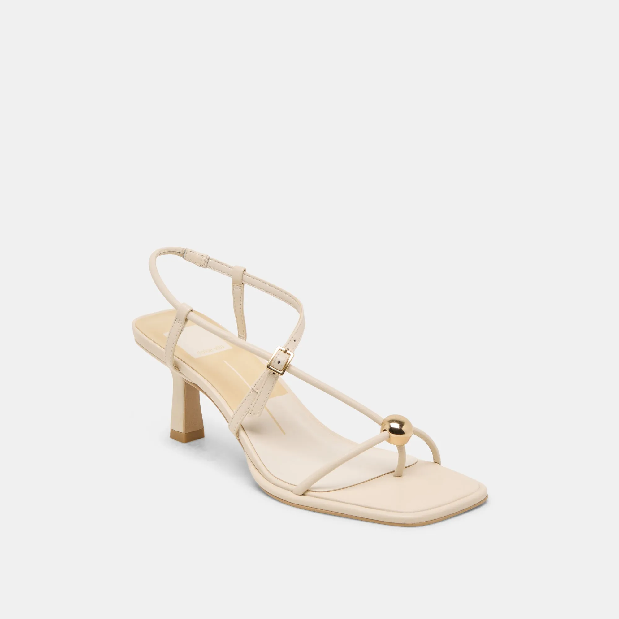 MYLEE HEELS CREME LEATHER