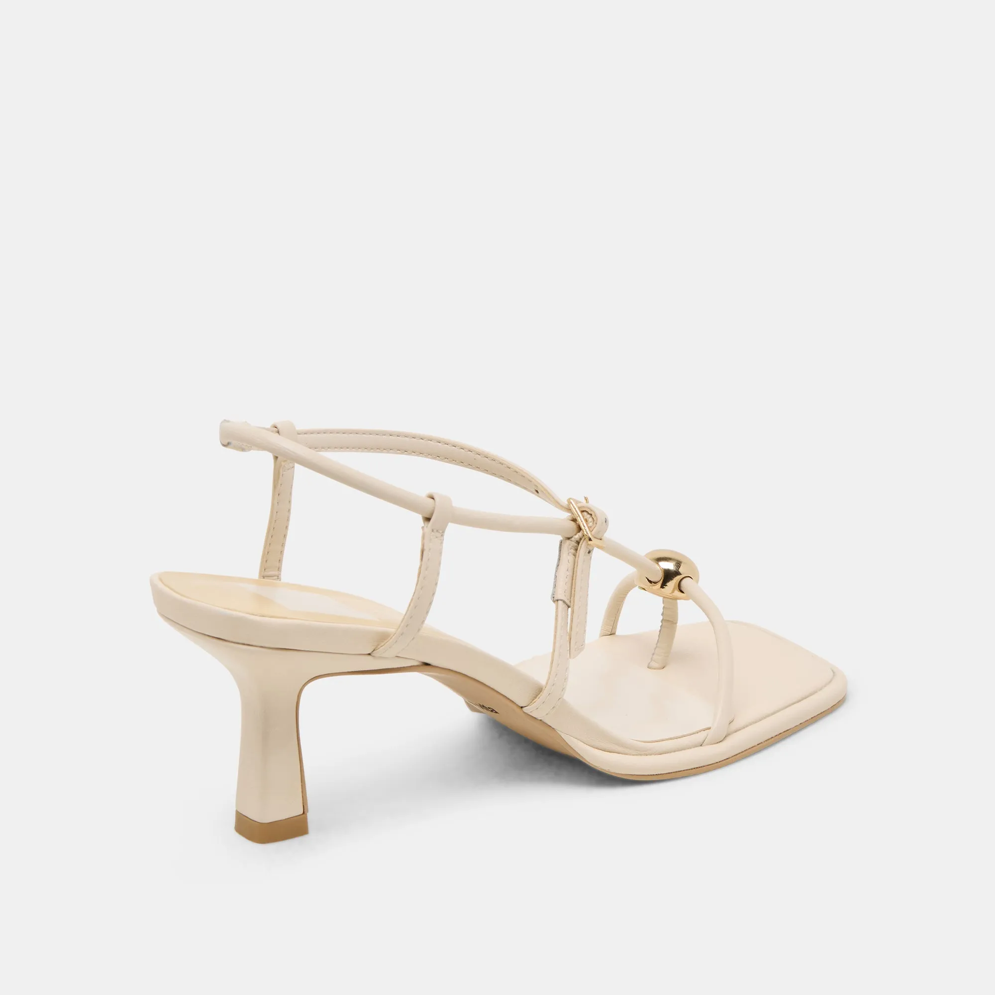 MYLEE HEELS CREME LEATHER