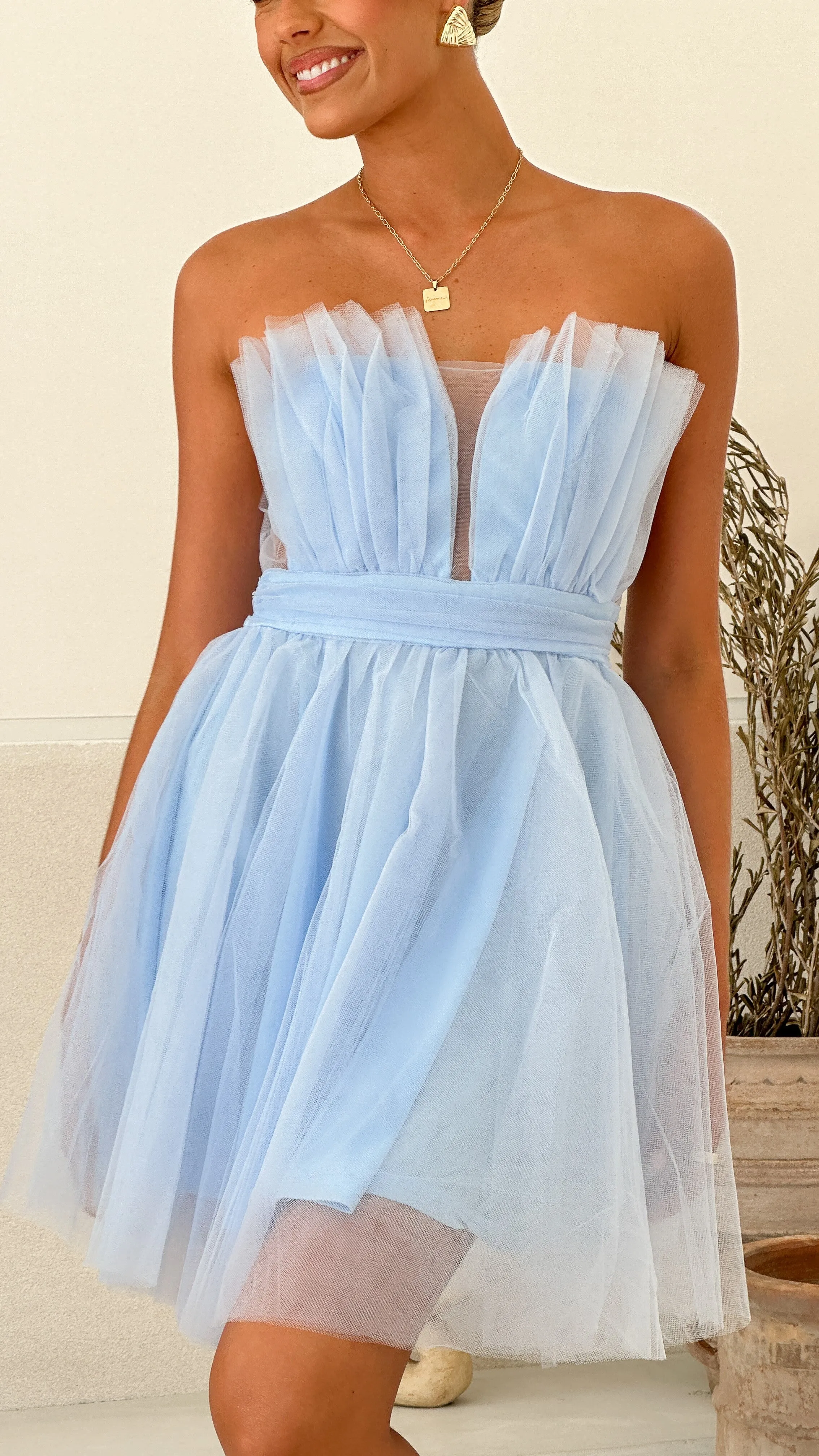 Mylee Mini Dress - Blue