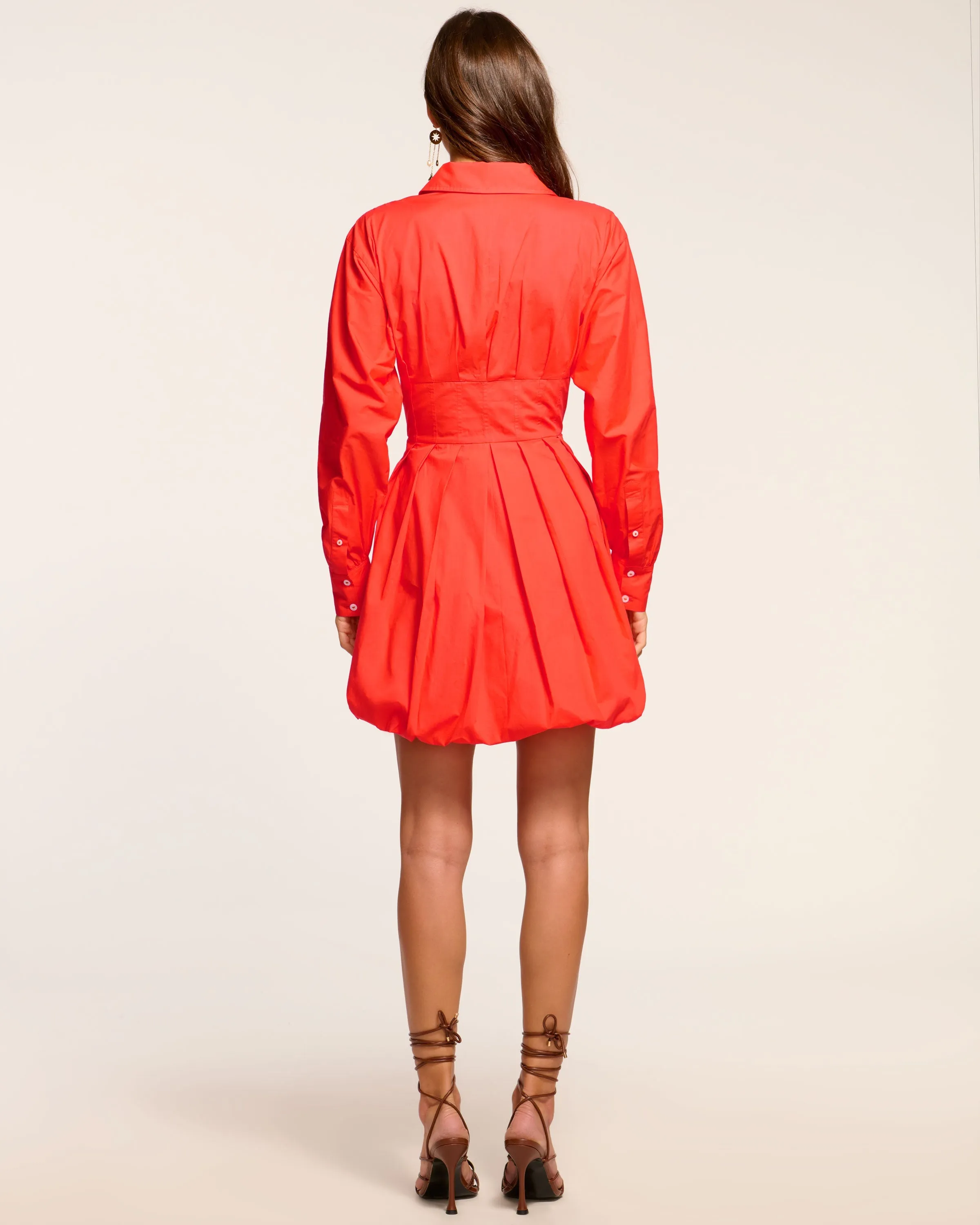 Naira Cotton Poplin Bubble Mini Dress