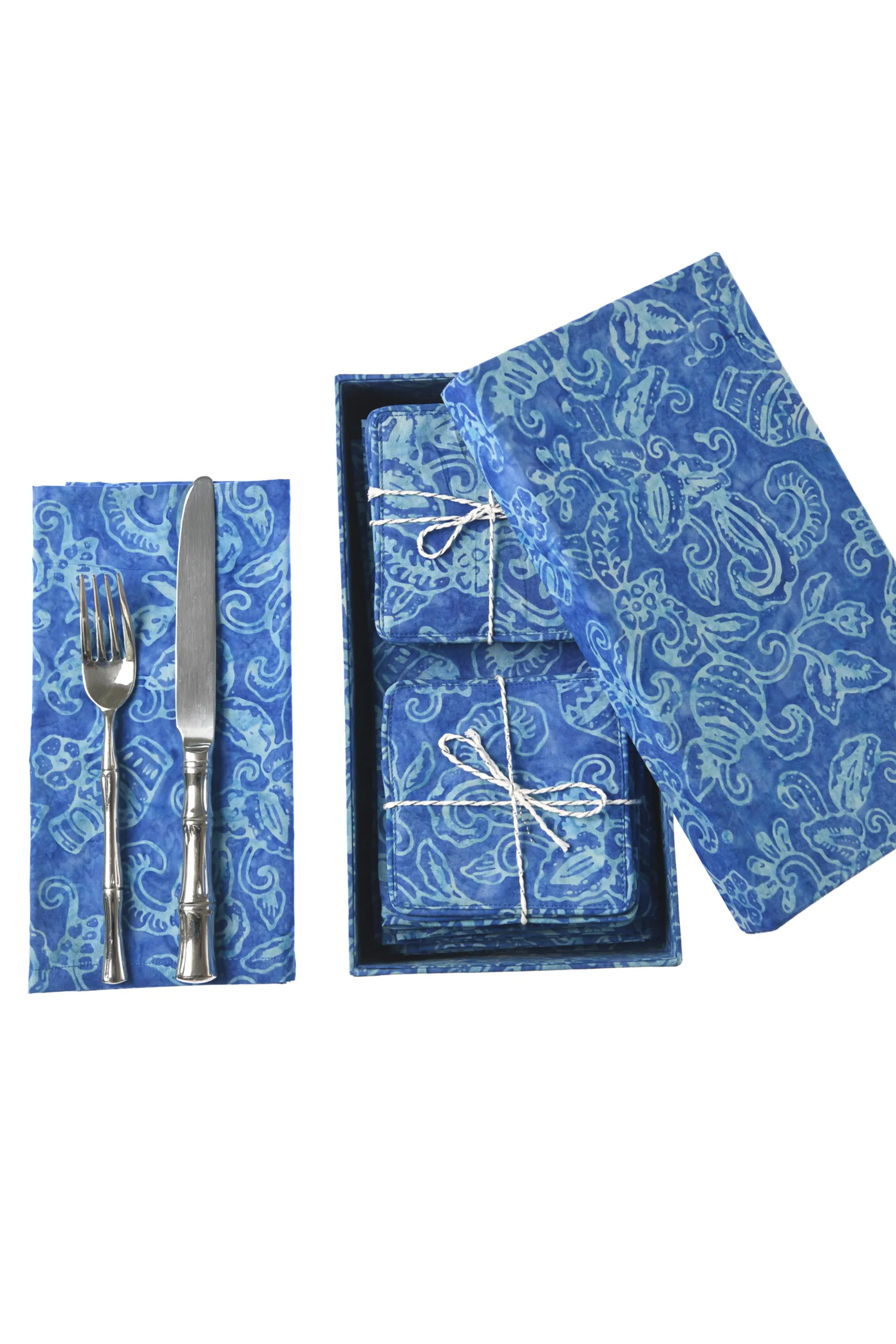 Napkin Box / Blue Coral