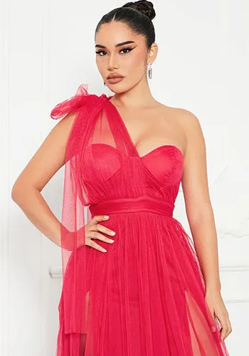 Nefertiti Dress in Lychee Pink