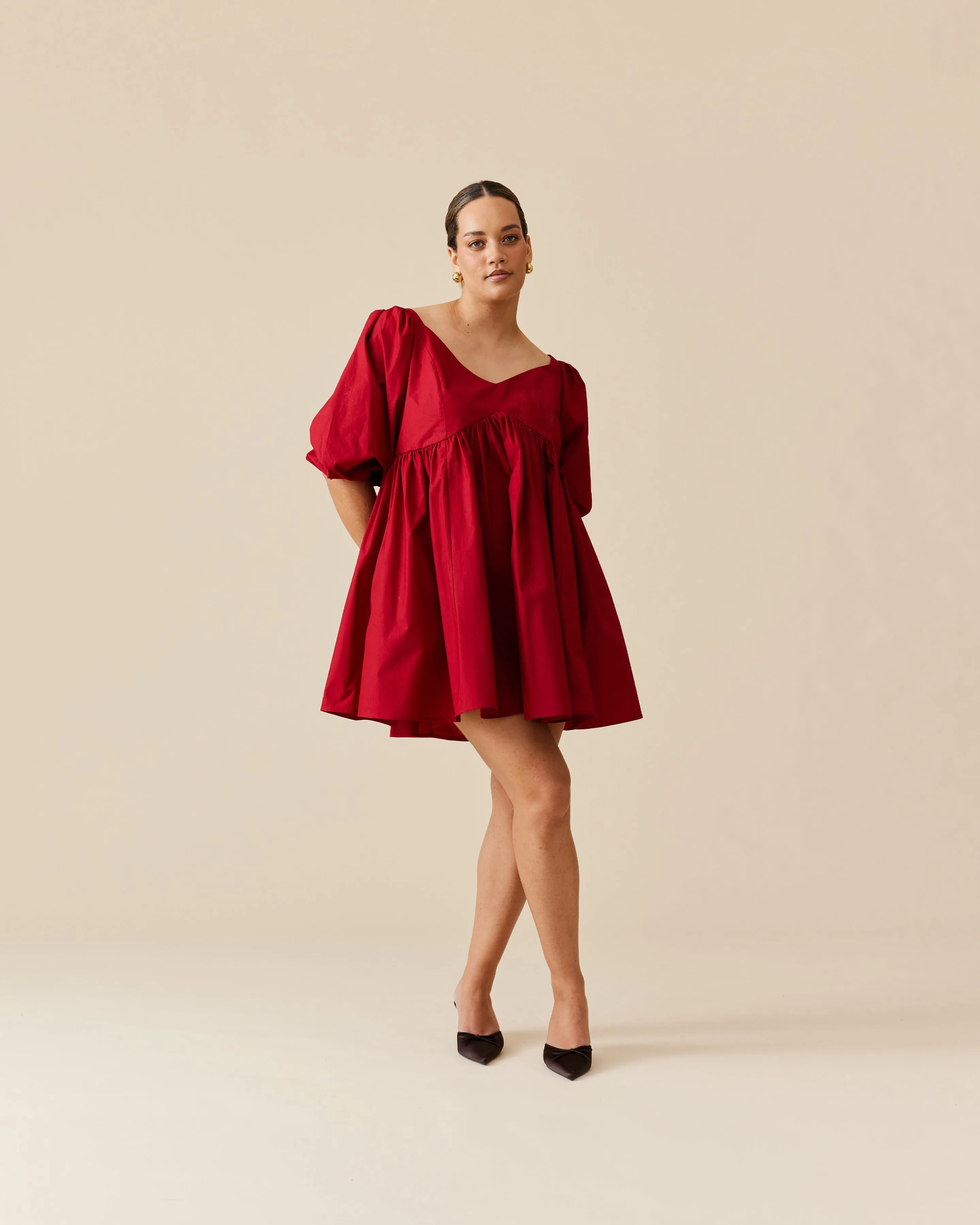 NONI MINI DRESS GARNET