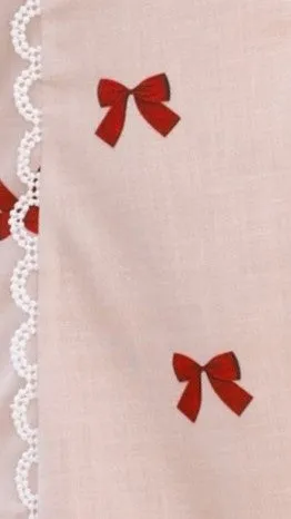Nova Crop Top - Red Bow
