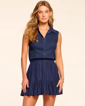 Odette Ribbed Combo Mini Dress