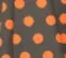 Orange Polka Dot Swing Mini Dress