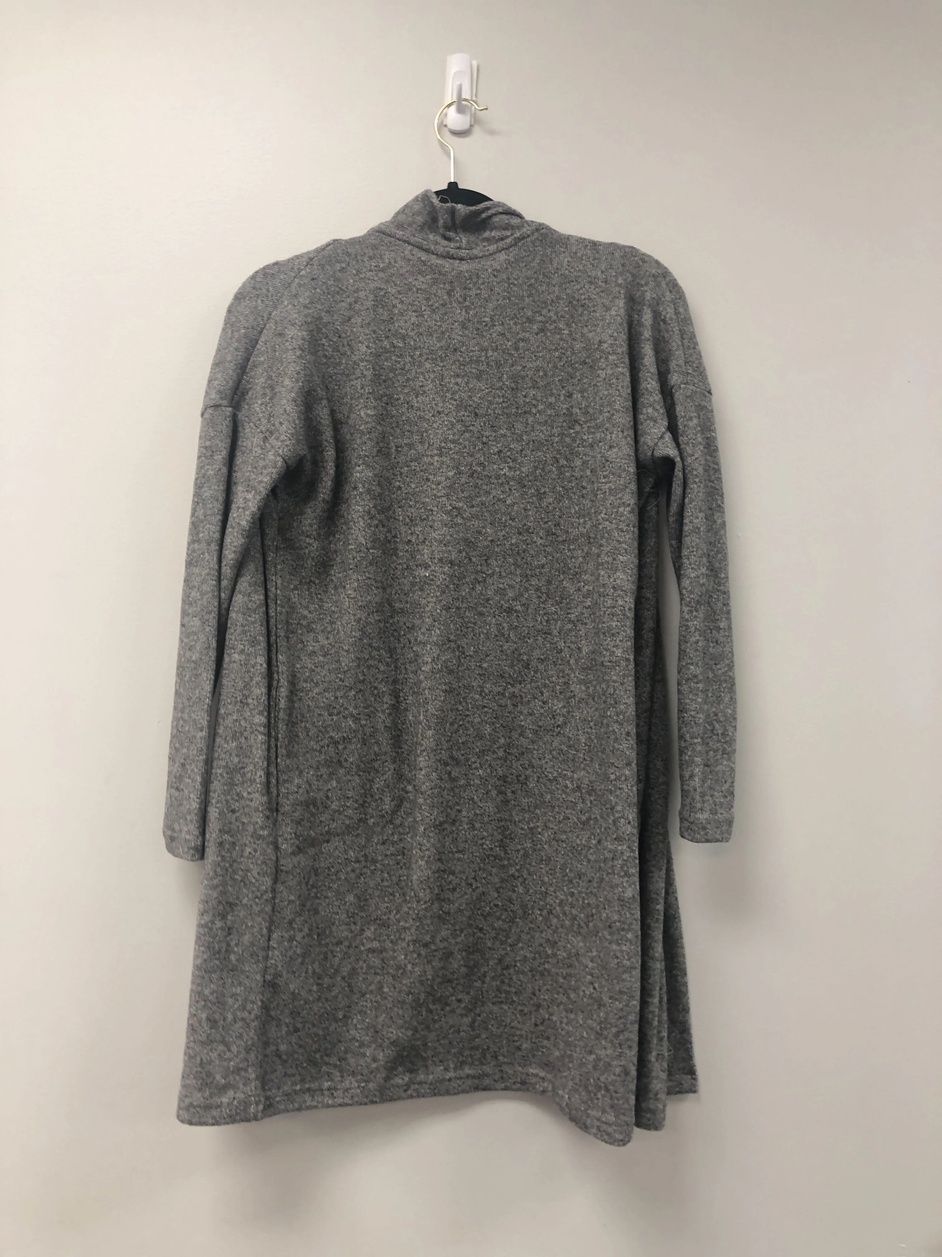 Outlet 5963 - Latched Mama Ribbed Plush Nursing Cardigan - Heather Grey - Extra Extra Small