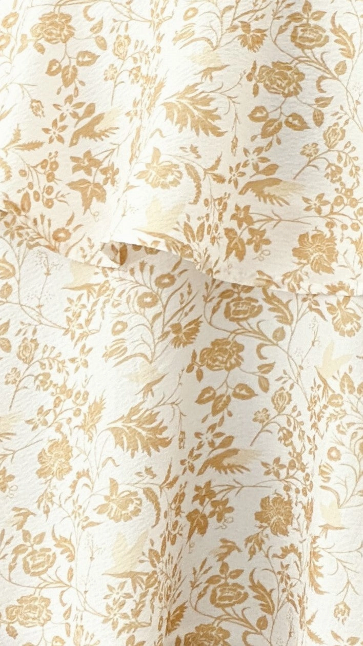 Page Mini Dress - Yellow Floral